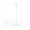 Z-Lite Leila Chandelier, 5-Light, 34 In.W x 10.75 In.H, Matte Black/White Linen 744-34R-MB - alternate 5